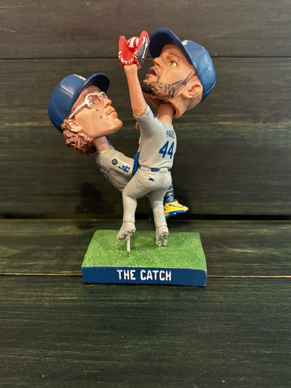 New “The Catch” Dodgers SGA Bobblehead Hernandez and Pages